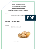 Informe N°4 Pan Integral