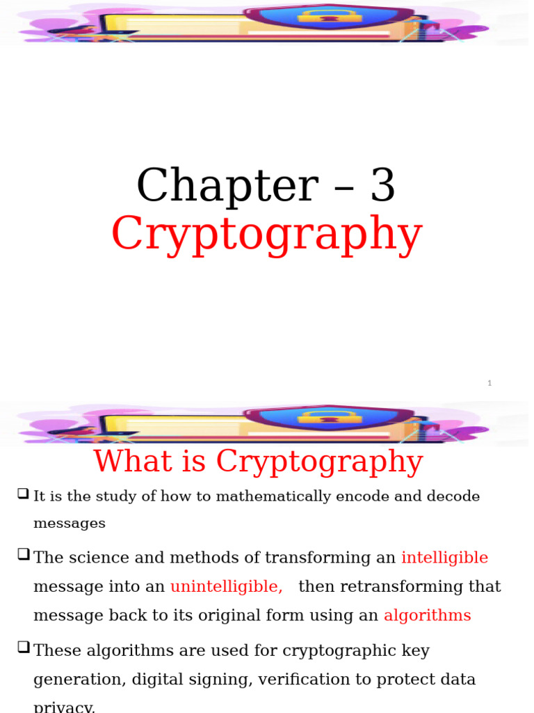 Chapter 3 Cryptography | PDF | Cryptography | Cryptanalysis