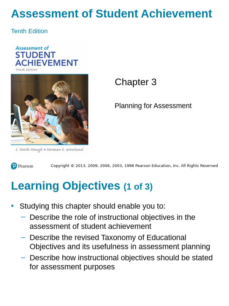 CH 03 PPTaccessible | PDF | Educational Assessment | Education Theory