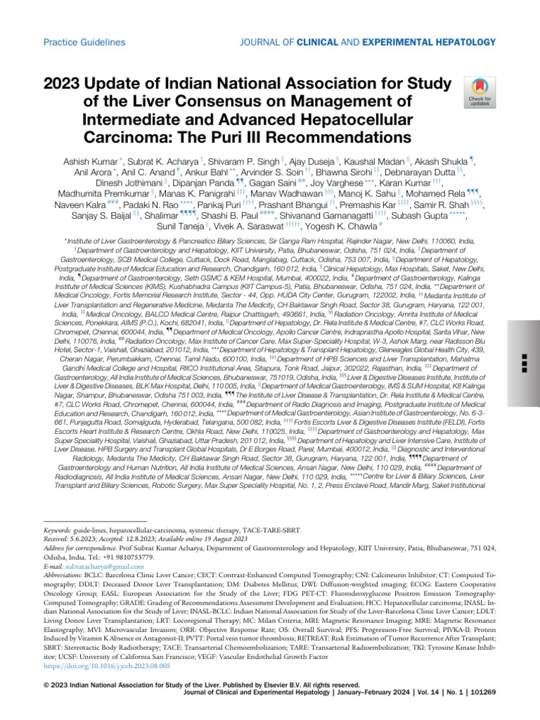 2023 INASL Guidelines for HCC Management | PDF | Magnetic Resonance ...
