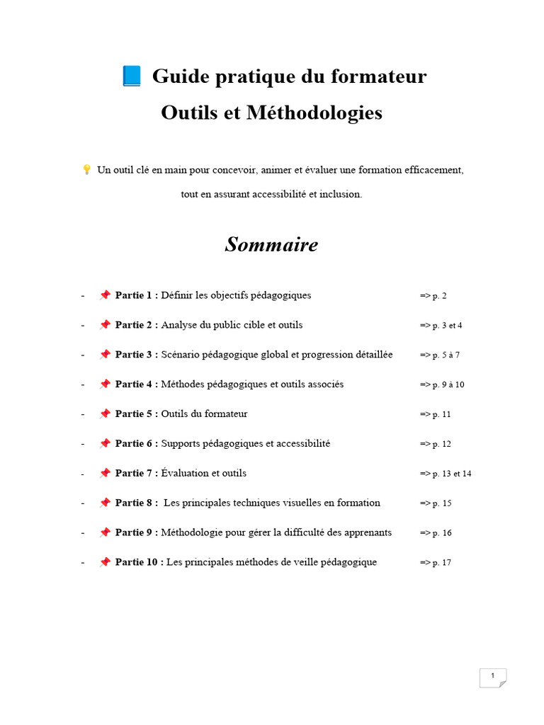 Guide pratique pour formateurs efficaces | PDF | Pédagogie | Apprentissage