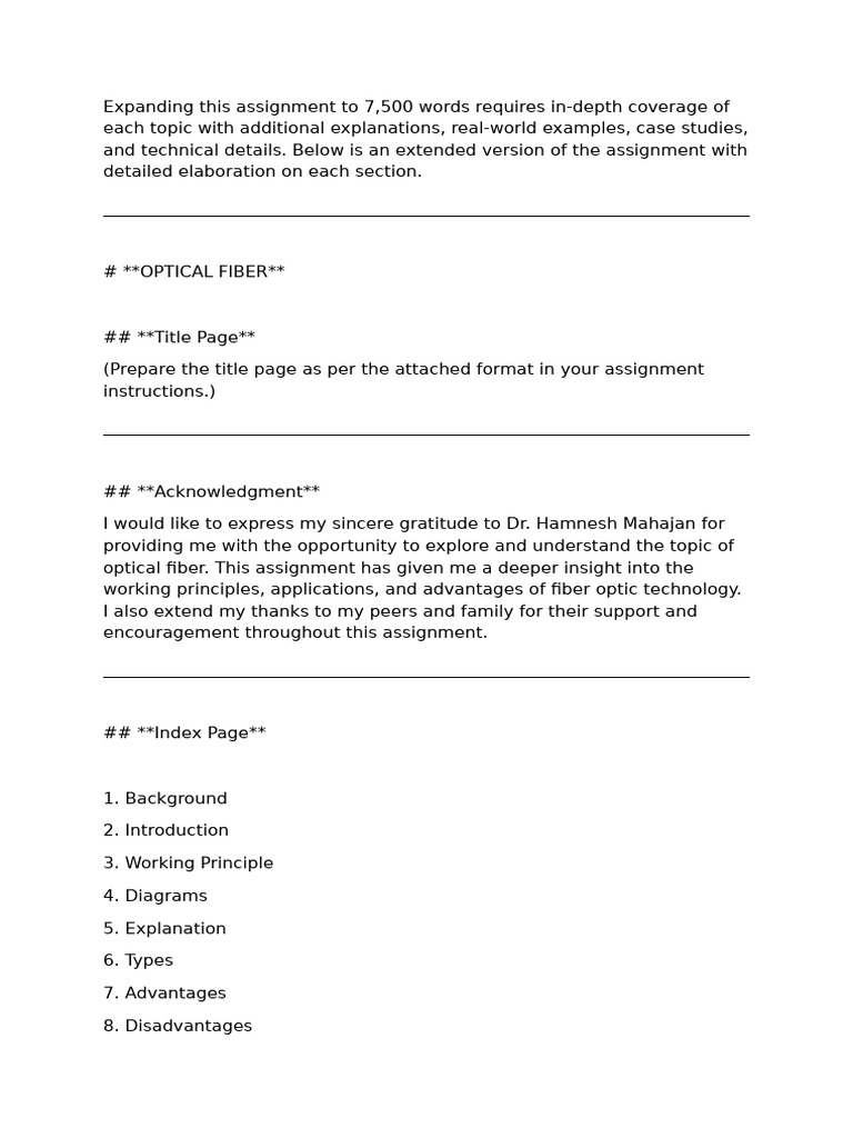 Comprehensive Guide to Optical Fiber | PDF | Optical Fiber | Fiber ...