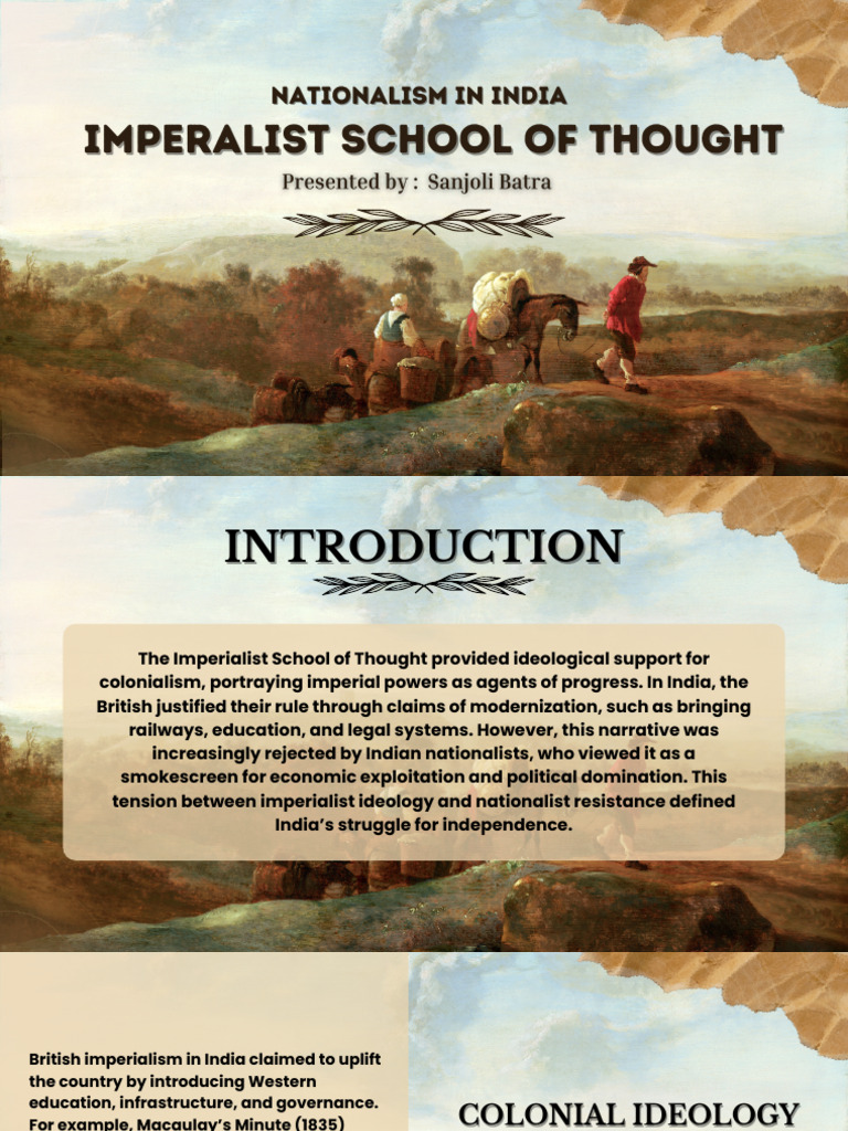 Imperalist School of Thought by Sanjoli Batra | PDF | Imperialism ...