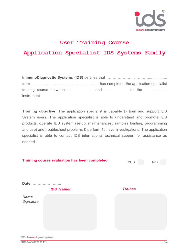 IDS Application Specialist Training Guide | PDF | Computing