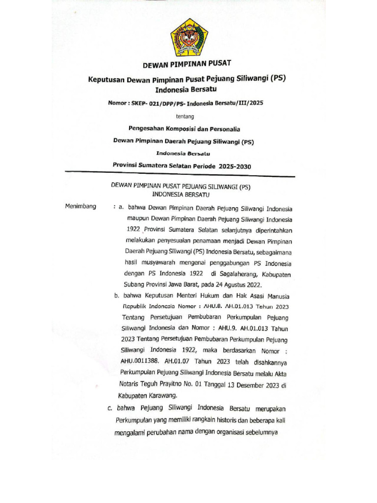 SK PS 2025-2030 | PDF