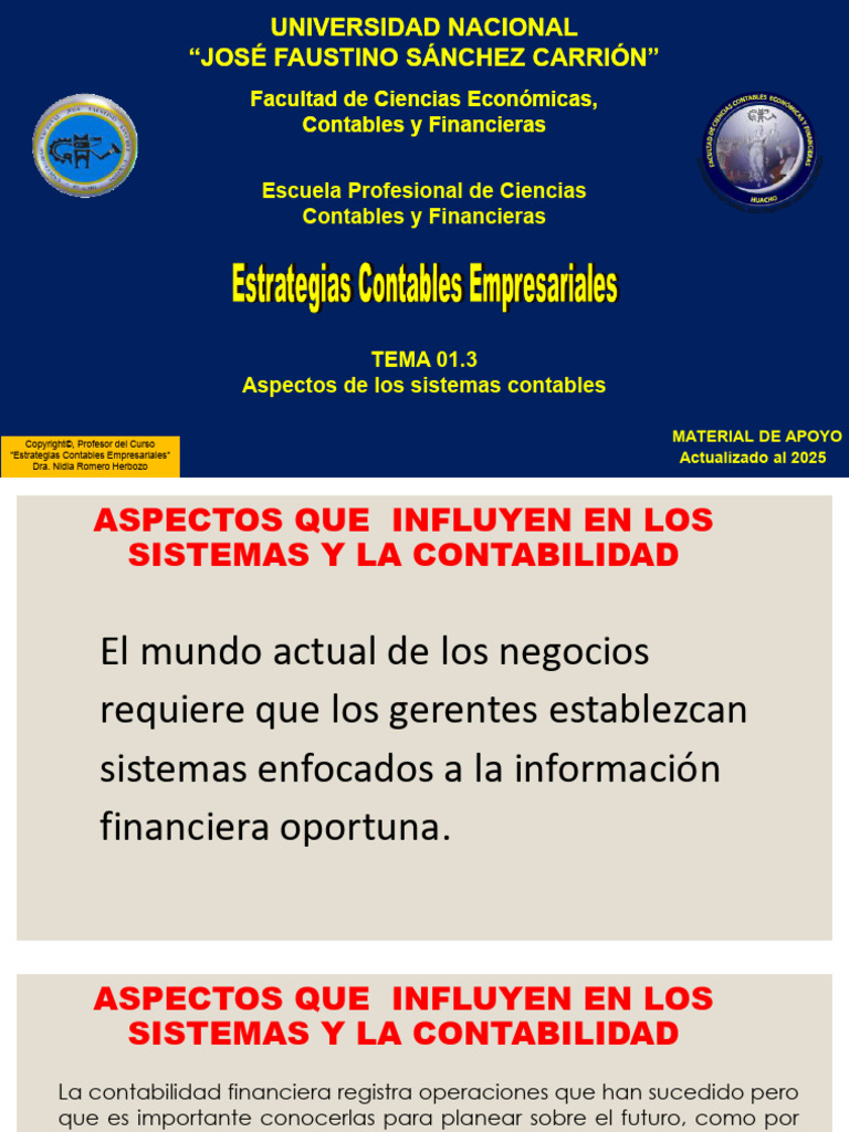 Aspectos Clave de Sistemas Contables | PDF | Contabilidad | Marketing