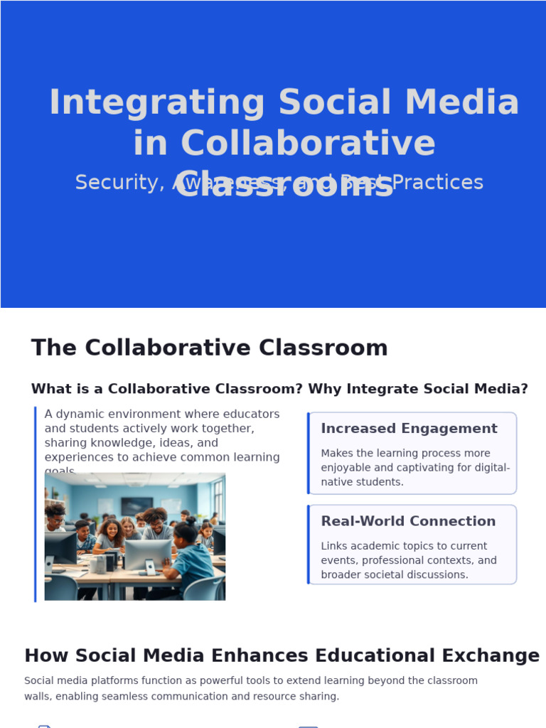 Integrating Social Media in Collaborative Classrooms Security Awareness ...