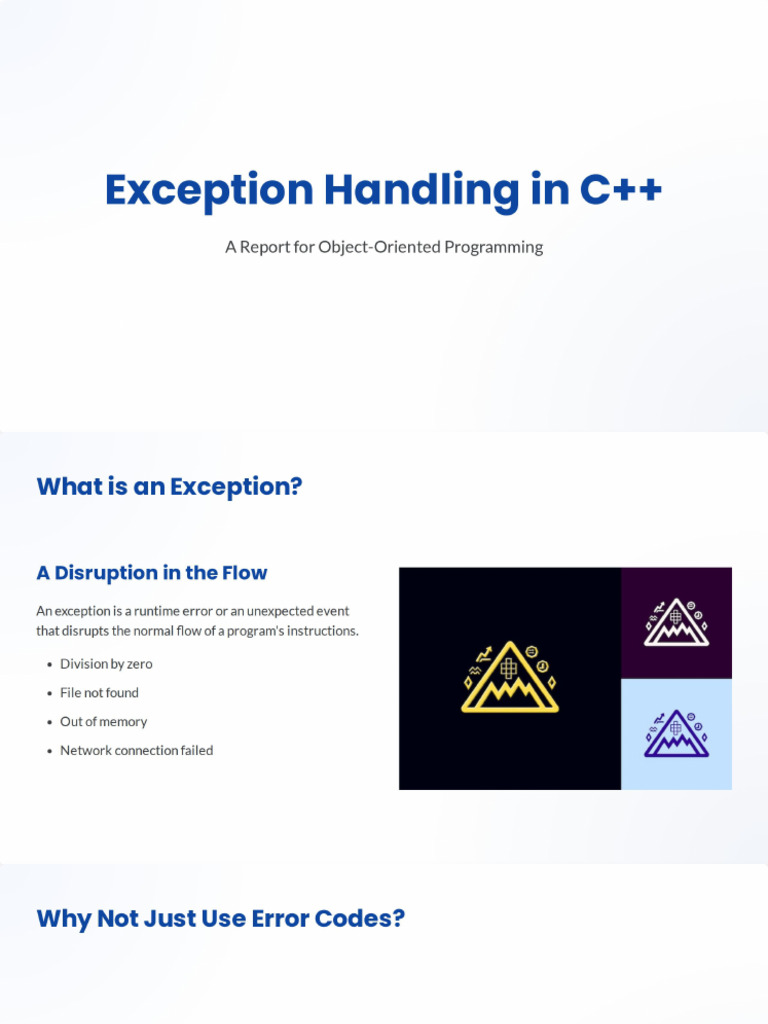 Exception Handling in C++ | PDF