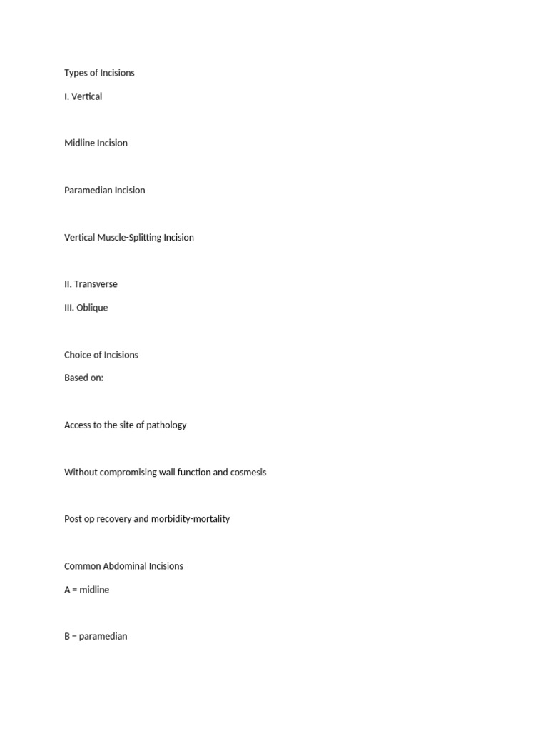 Abdominal Incisions and Healing Techniques | PDF | Surgical Suture ...
