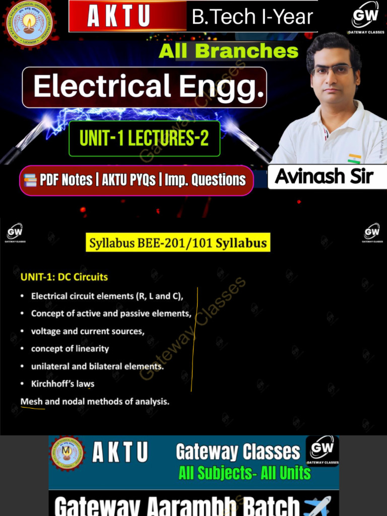 BEE U-1 Lec-2 Notes | PDF