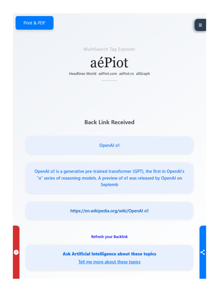 OpenAI o1: First GPT in "o" Series | PDF | Search Engine Optimization ...