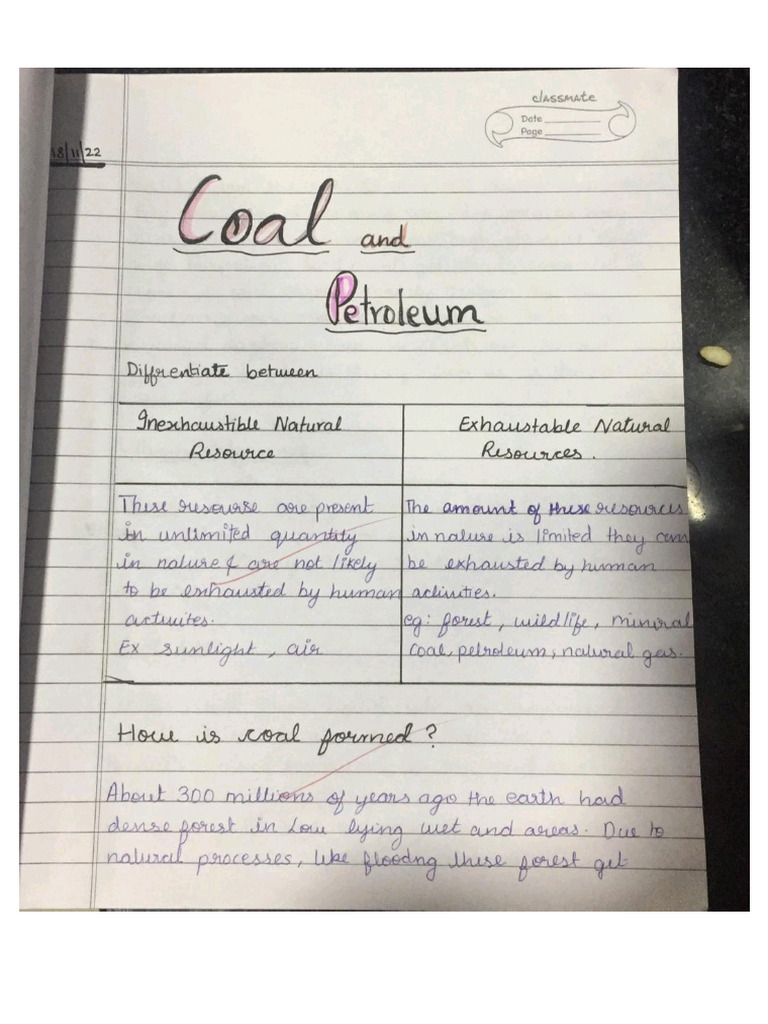 Coal N Petroleum Notes | PDF