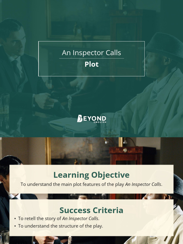An Inspector Calls Plot PowerPoint | PDF