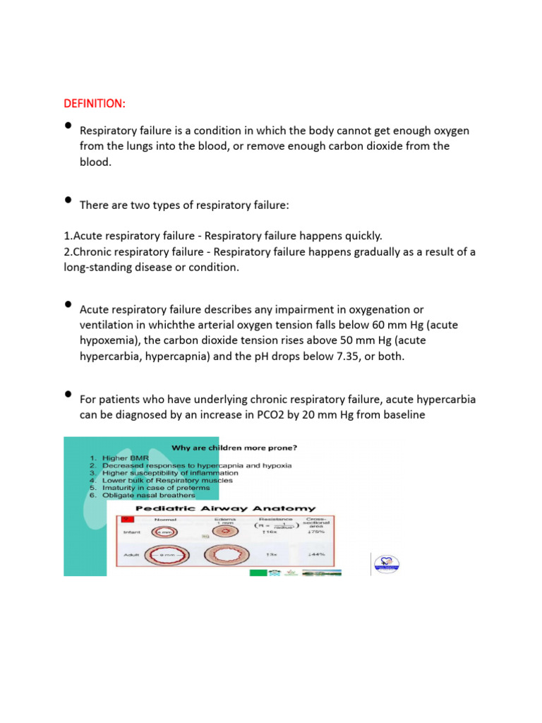 Understanding Respiratory Failure Types | PDF