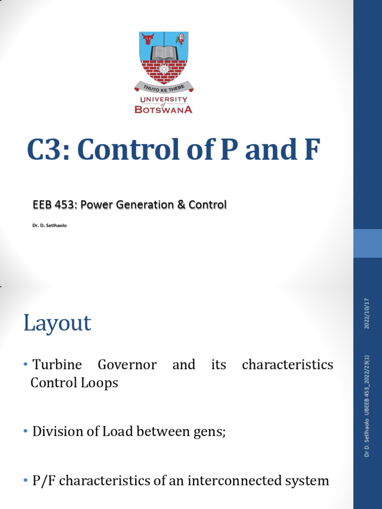 Chapter 3 - P&F Control | PDF | Electric Power | Electronic Engineering