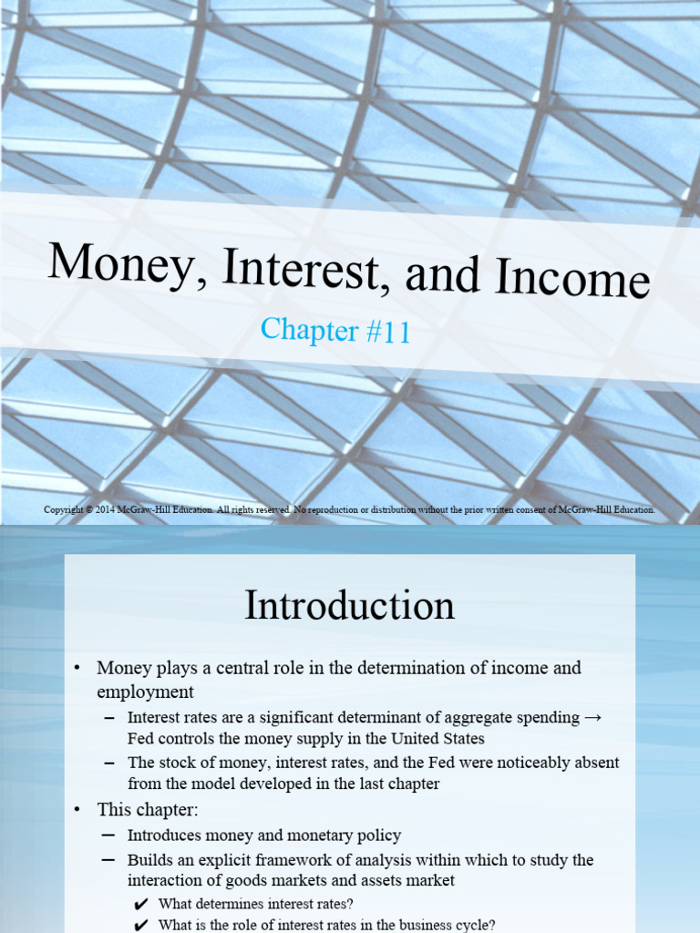 Money, Intrest and Income | PDF | Interest | Demand For Money