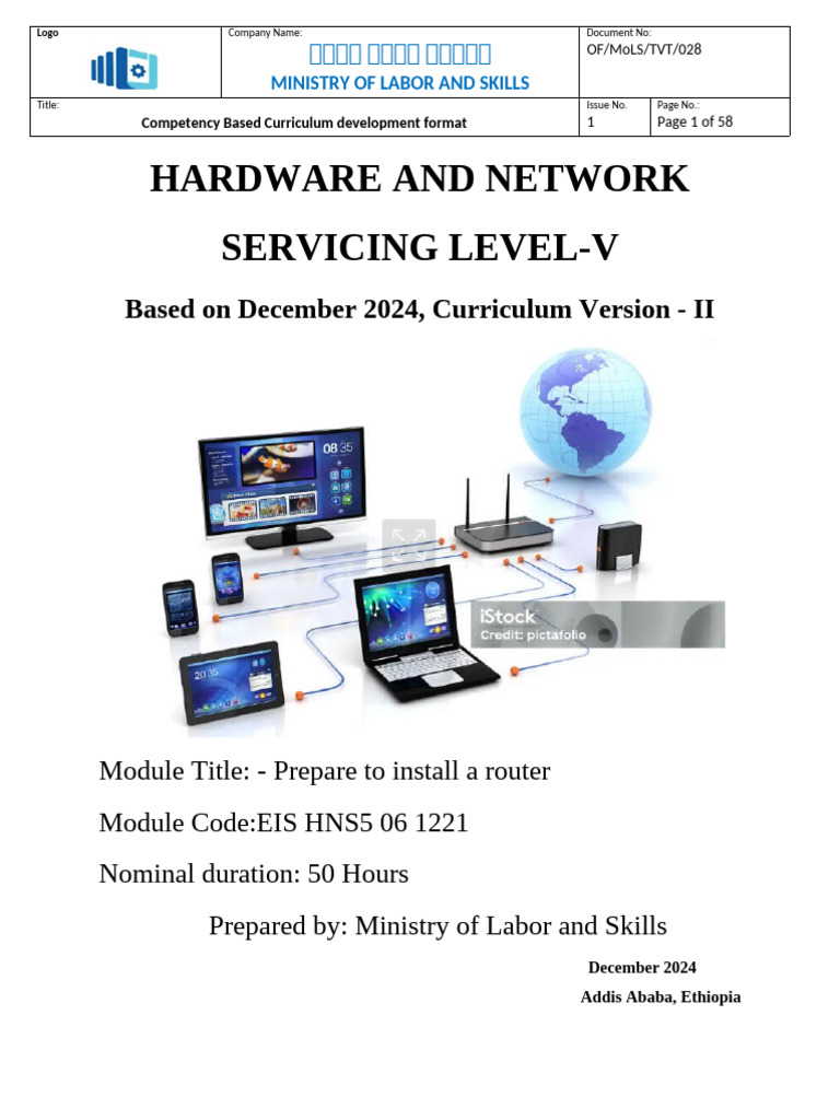 Router Installation Curriculum Guide | PDF | Computer Network | Router ...