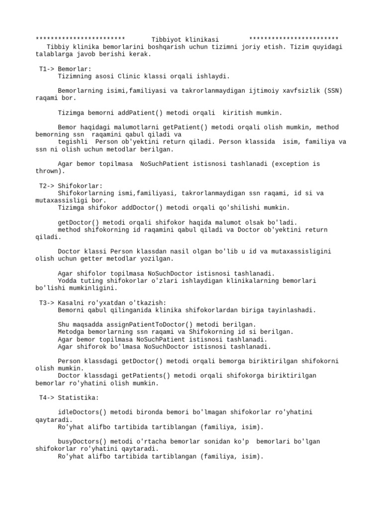 Talablar | PDF