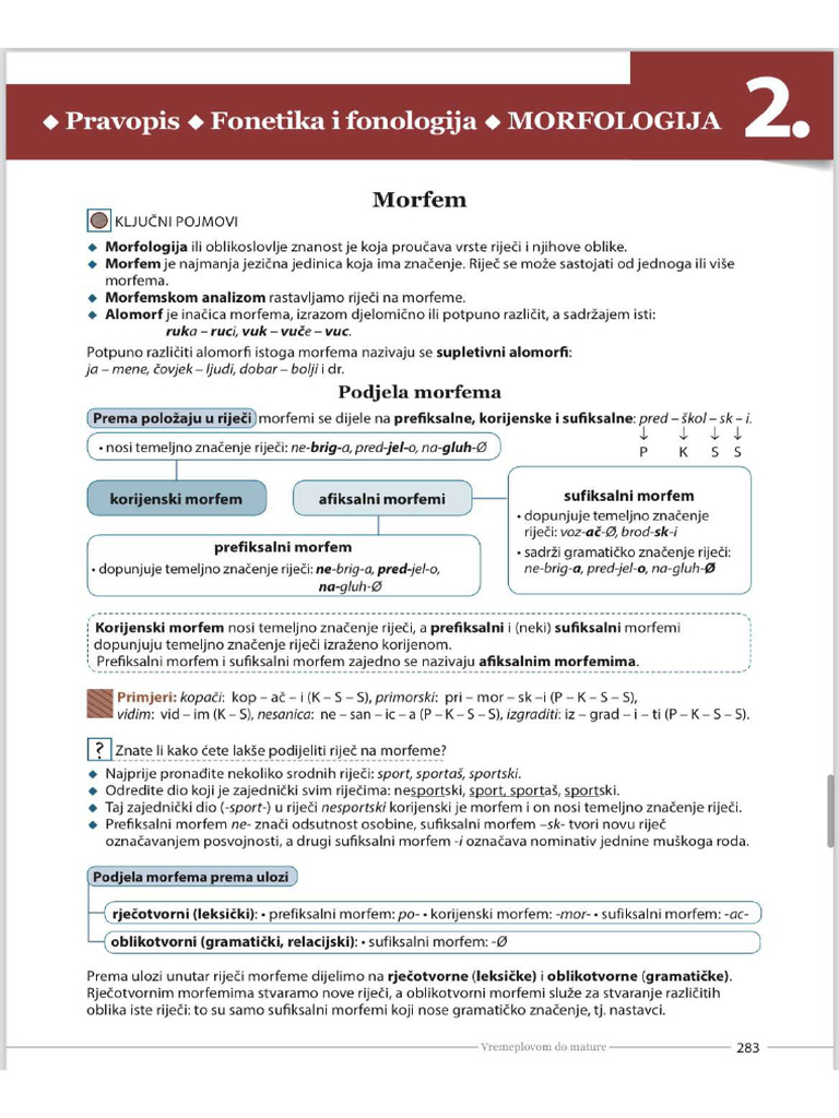 Morfologija | PDF
