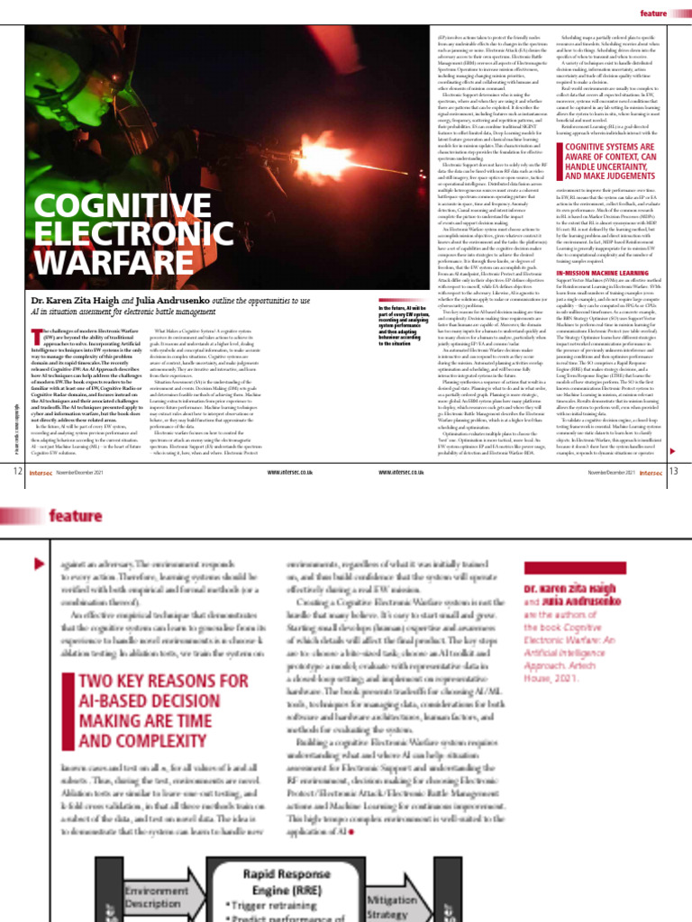 AI in Cognitive Electronic Warfare | PDF | Electronic Warfare ...
