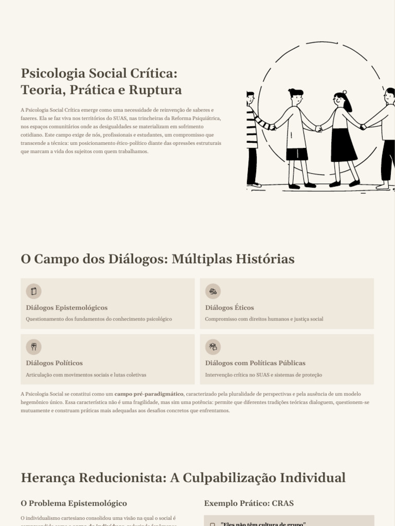 Psicologia Social Crítica e Opressões | PDF | Sociologia | Psicologia ...