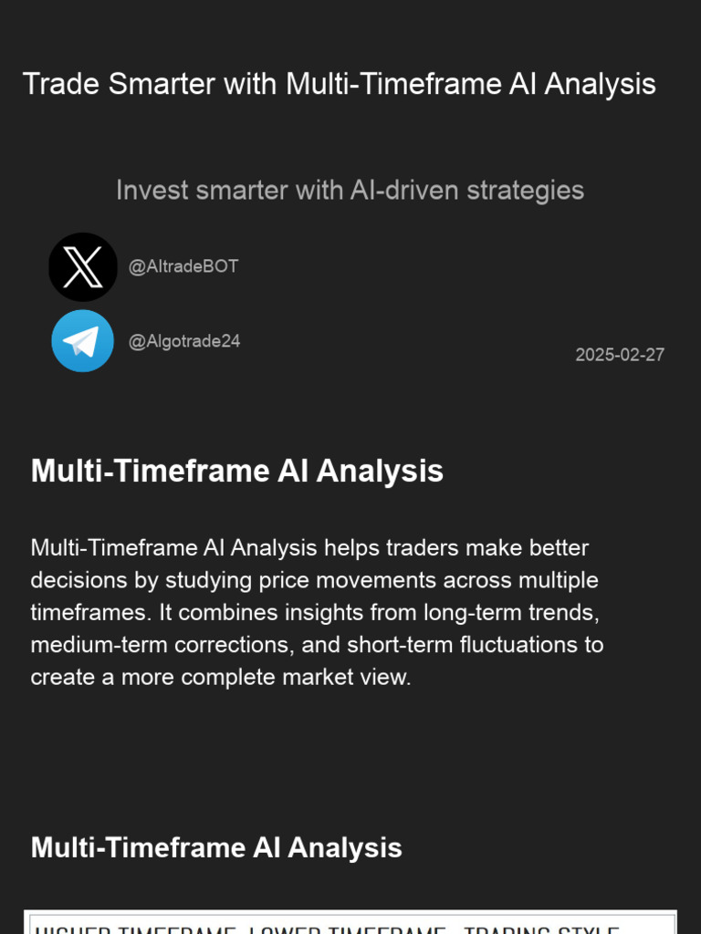 Multiple Time-Frame AI Analyses1 | PDF