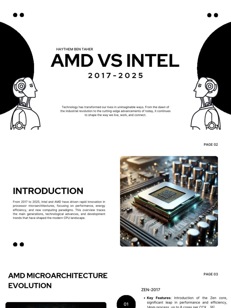AMD vs Intel: CPU Evolution 2017-2025 | PDF | Intel | Computer Architecture