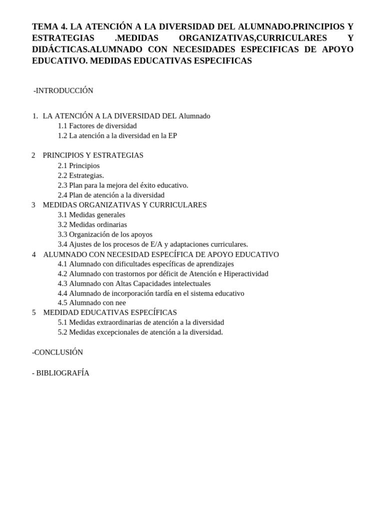 Estrategias para la Atención a la Diversidad Escolar | PDF | Plan de ...
