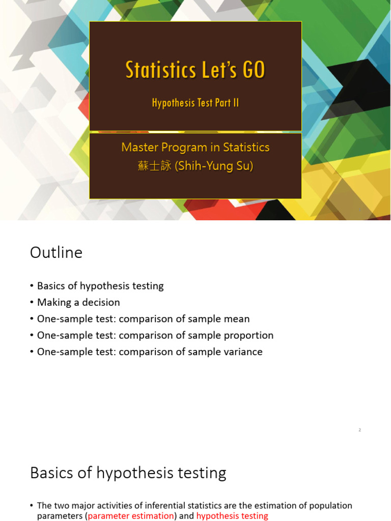 Hypothesis Testing Basics in Statistics | PDF | Type I And Type Ii ...