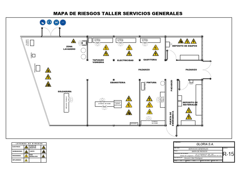 Mapa de Riesgos en Taller de Servicios Generales | PDF