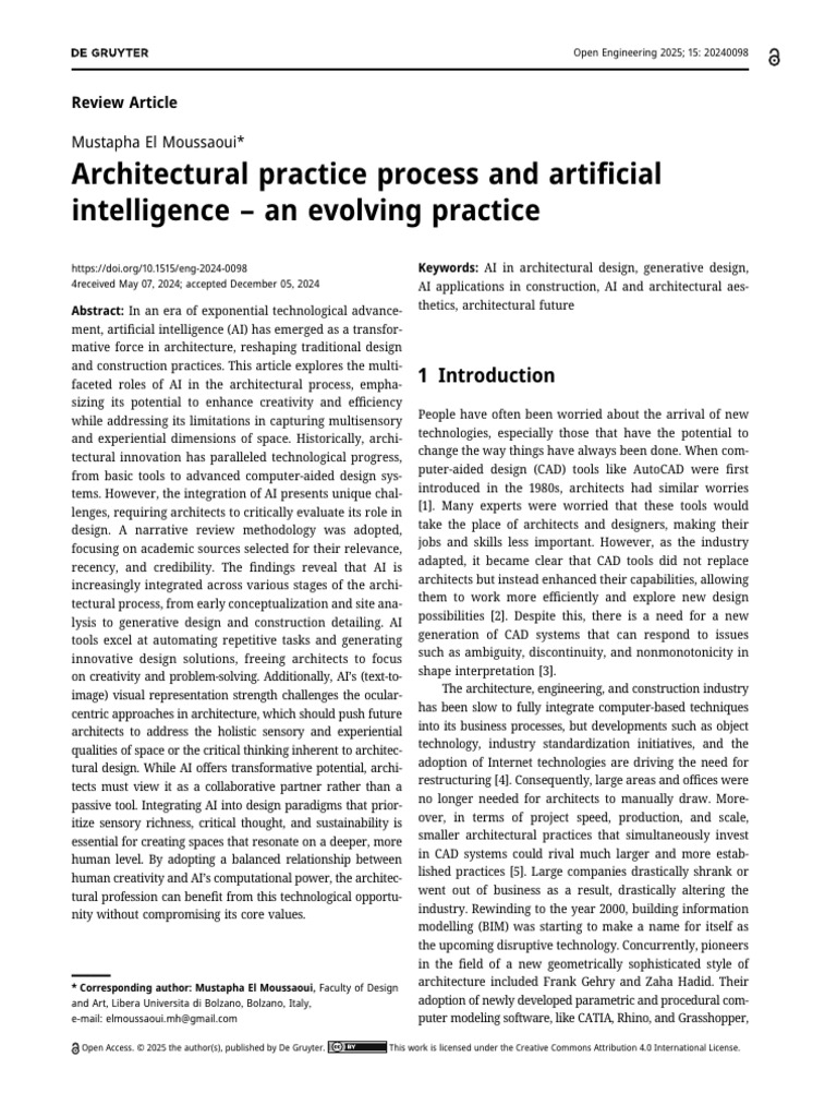 AI's Role in Architectural Innovation | PDF | Artificial Intelligence ...