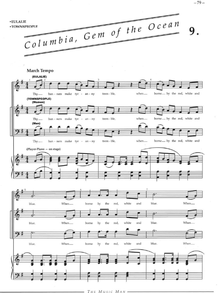 Columbia, Gem of The Ocean PDF