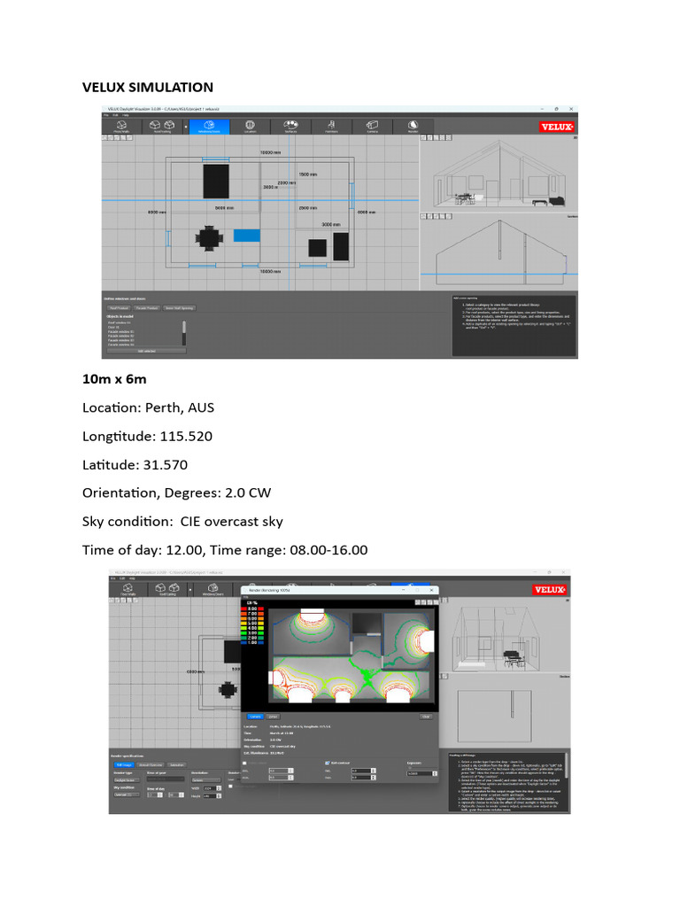 Velux Simulation | PDF