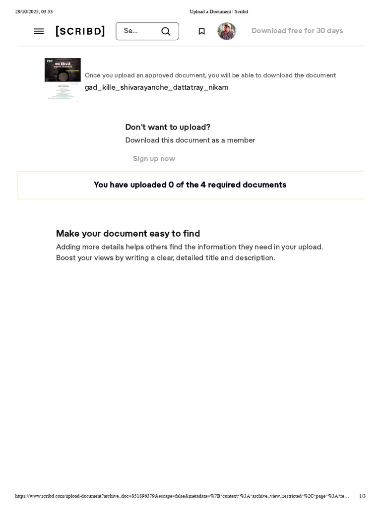 Document Upload Guidelines on Scribd | PDF | Scribd