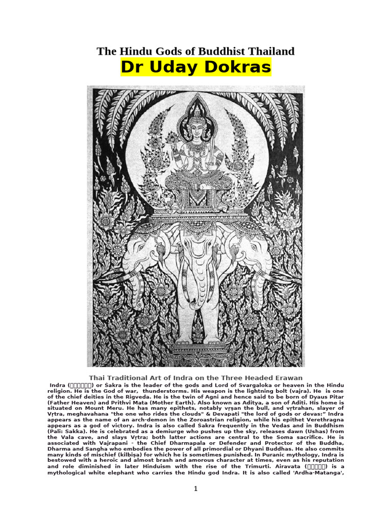 Hindu Deities in Thailand's Culture | PDF | Angkor | Indian Religions