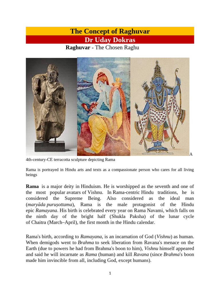 Understanding Raghuvar in Hinduism | PDF | Rama | Sita
