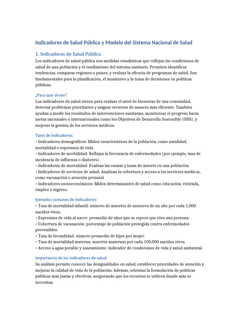 Tarea Prope Indicadores de Salud | PDF | Cuidado de la salud | Hospital