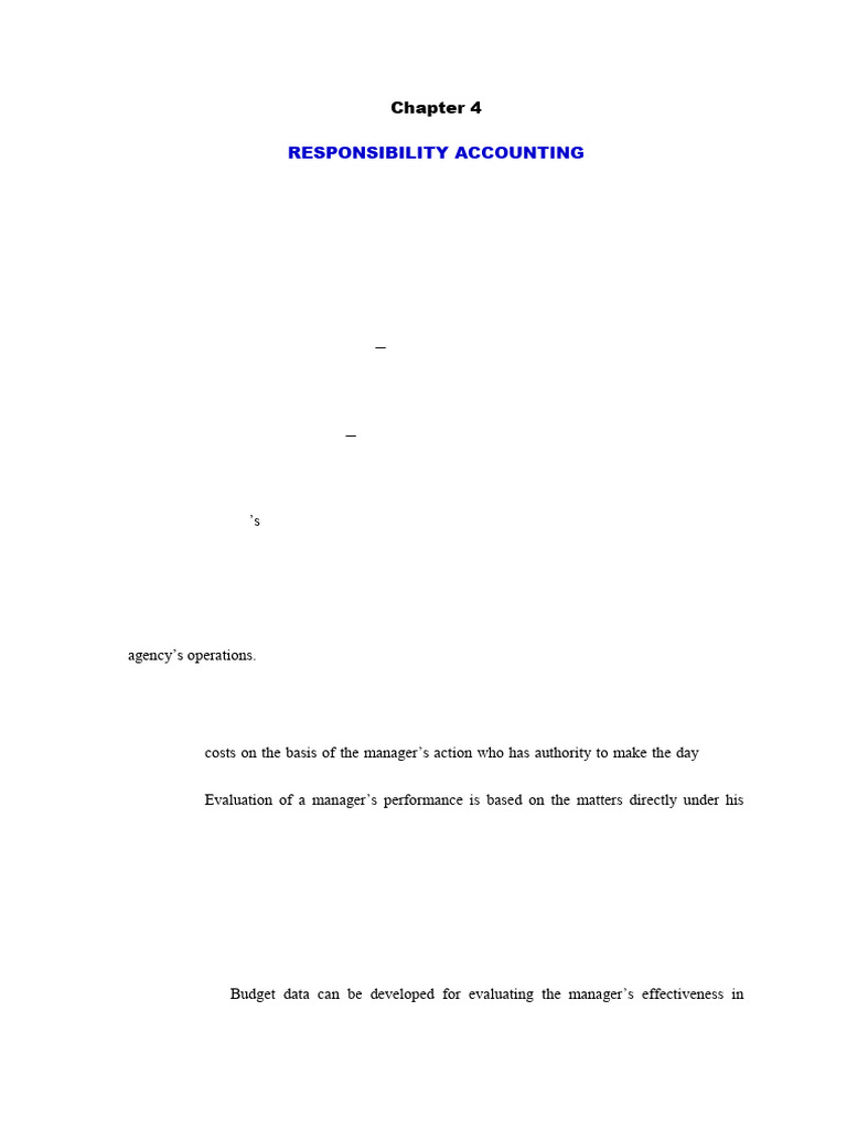 Understanding Responsibility Accounting | PDF | Accounting | Revenue