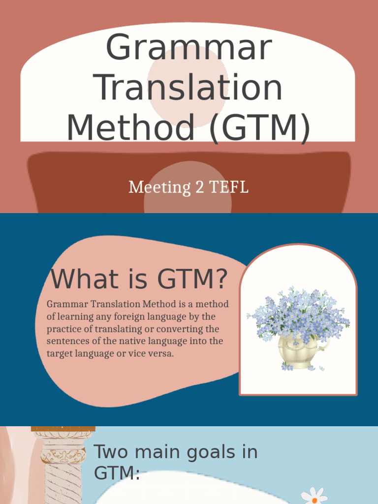 Grammar Translation Method (GTM) | PDF | Translations | Second Language