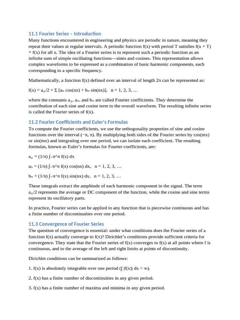 Fourier Series Kreyszig Extract | PDF | Fourier Series | Pi