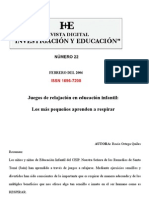 Nivel Educacion Infantil Titulo Los Mas Pequenos Aprenden A Respirar Autora Rocio Ortega Quiles