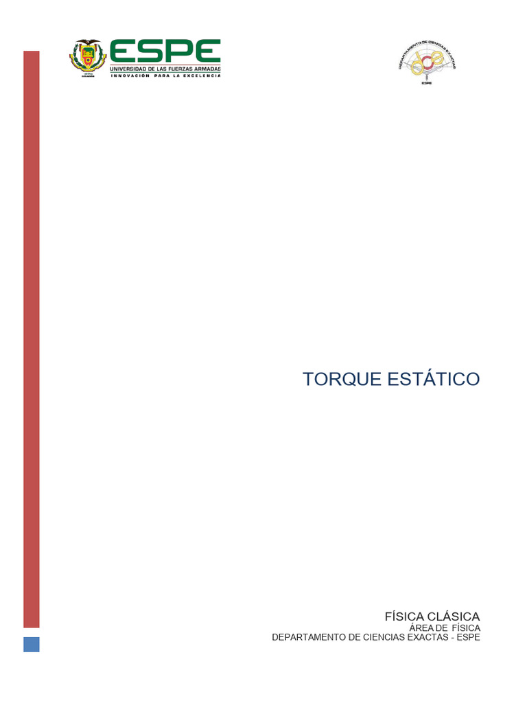 Ejercicios de Torque Estático en Física | PDF
