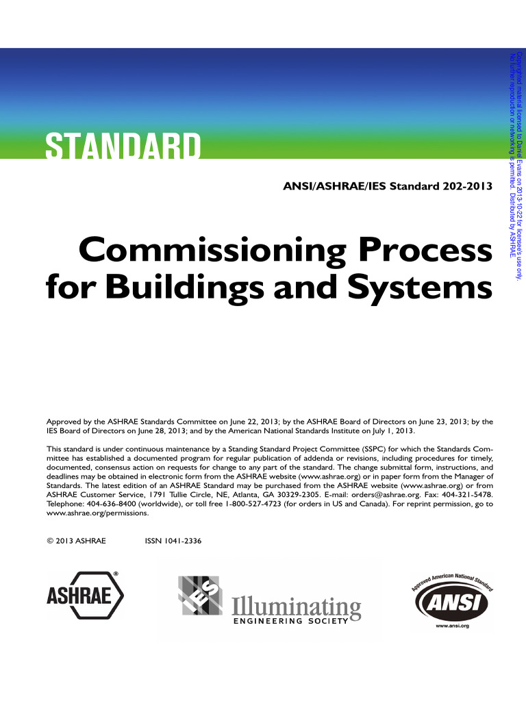 ANSI/ASHRAE/IES Standard 202-2013 Overview | PDF | Specification ...