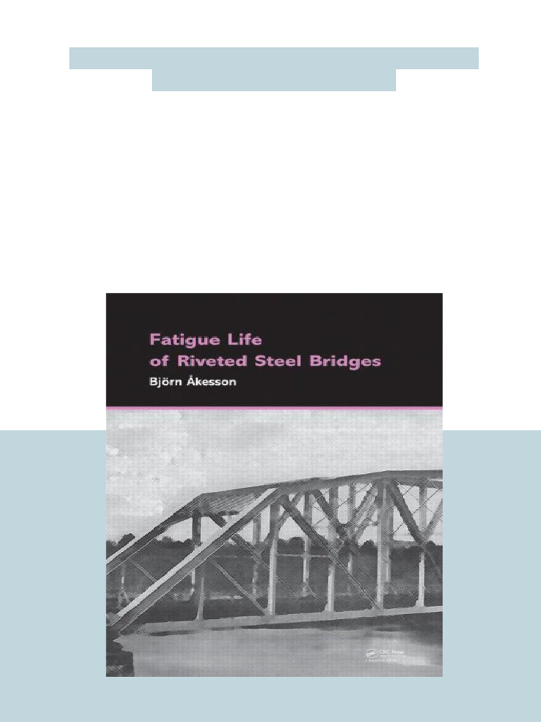 Fatigue Life of Riveted Steel Bridges 1st Edition Bjorn Akesson ...