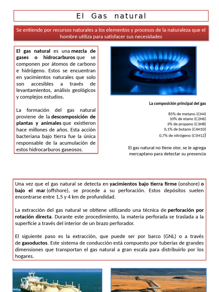 El Gas Natural | PDF | Gas natural | Ingeniería de Procesos Químicos