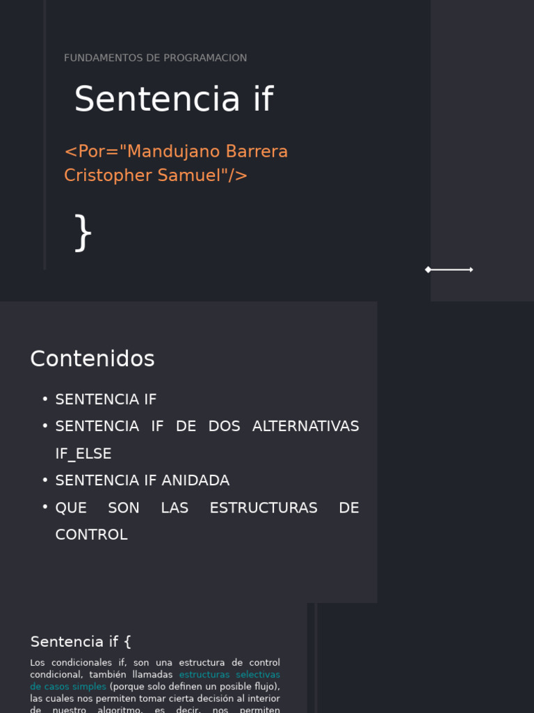 Estructuras de Control: Sentencia IF | PDF | Algoritmos | C