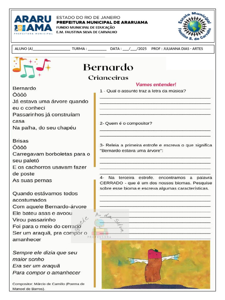 Poema Bernardo Manoel de Barros | PDF