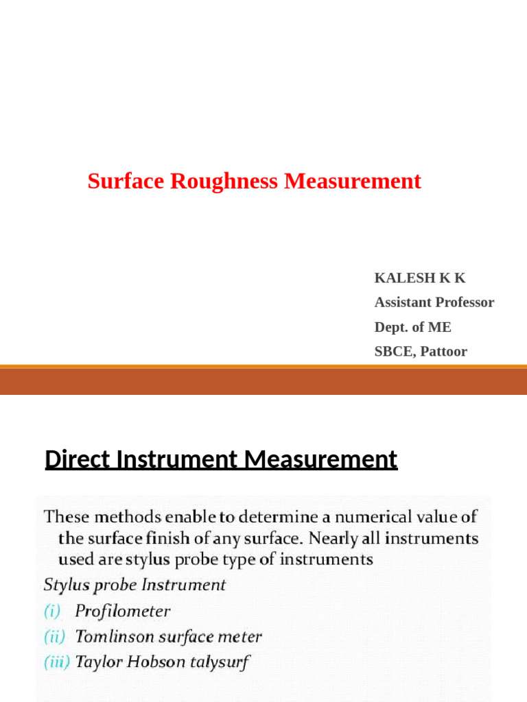 Tomlinson Surface Meter Overview | PDF | Surface Roughness | Phonograph