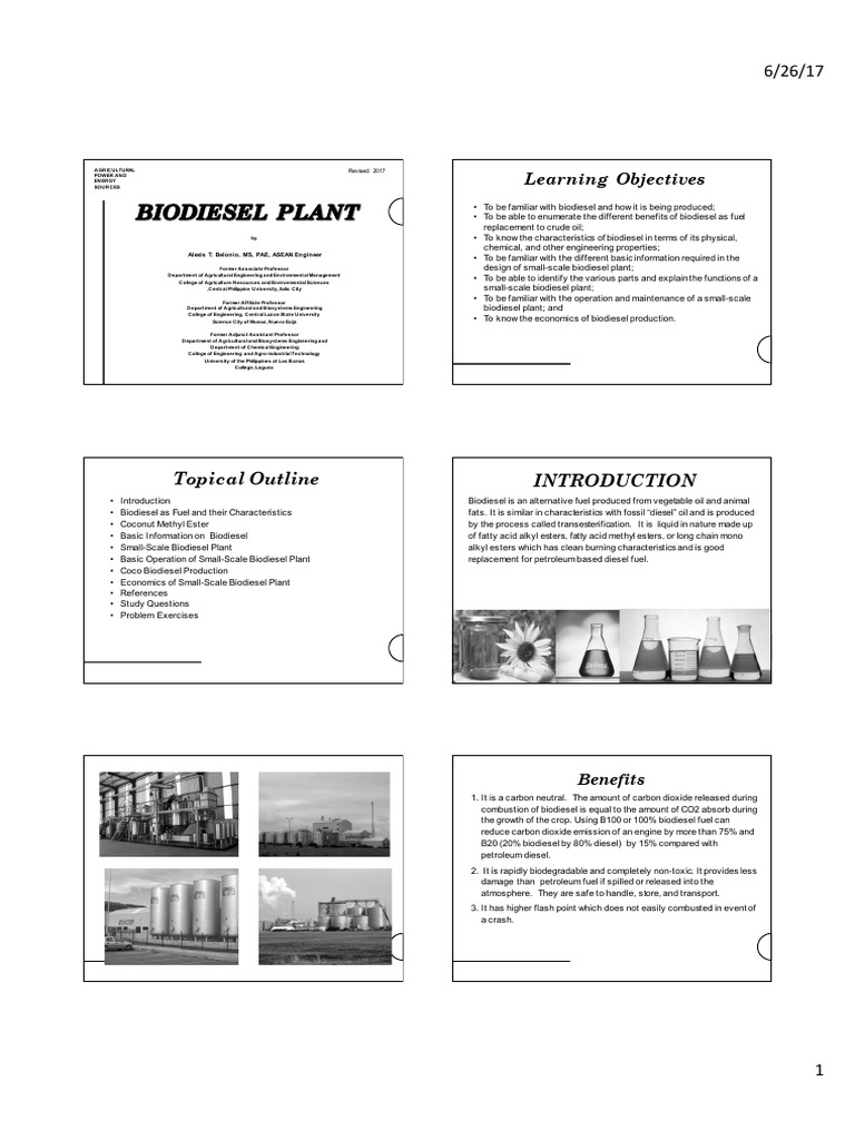 Biodiesel Production and Benefits Guide | PDF | Biodiesel | Diesel Fuel