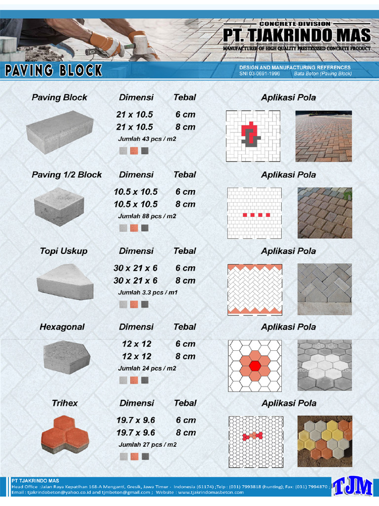 Paving Block Brosur New | PDF